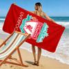 Liverpool 2D Płaski Nadruk Ręcznik Plażowy, Duży Miękki Szybkoschnący Ręcznik na Plażę Kemping Pływanie