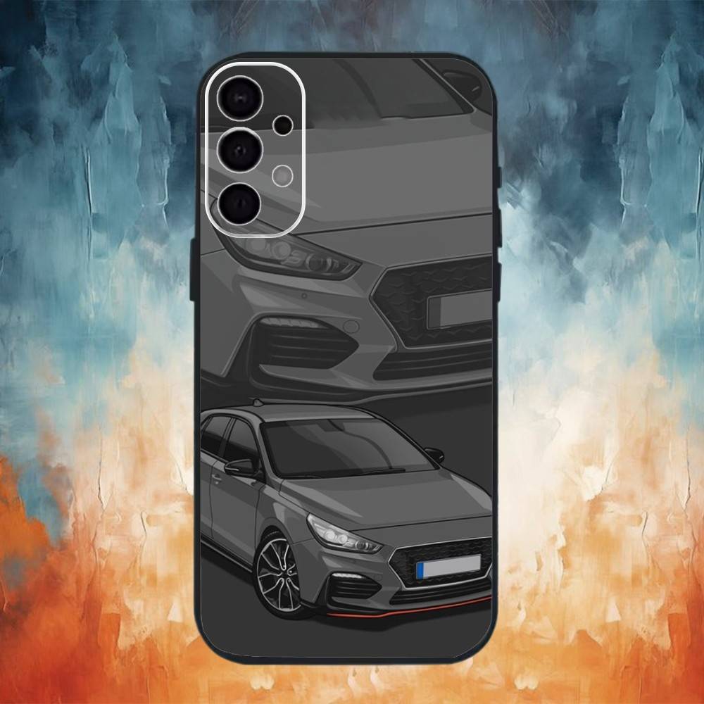 

I30N Blue Cars Phone Case For Samsung S26,25,24,23,22,21,20,30,Ultra,Plus,Fe,Lite Black Shell Samsung S21fe