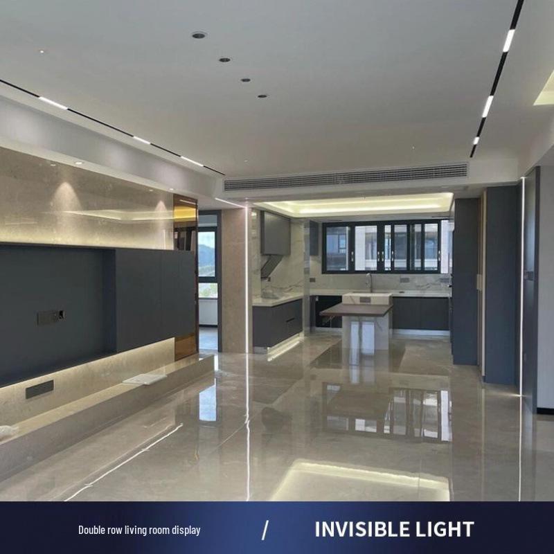 Recessed Magnetic Track Light: Concealed Linear Spotlight for Living Rooms, Bedrooms, Hallways & Household Surfaces