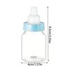 12Pcs White Baby Bottle Shape Candy Bottle Baby Shower Favor Plastic Mini Feeding Bottle for Birthday Baby Shower Gift Decor