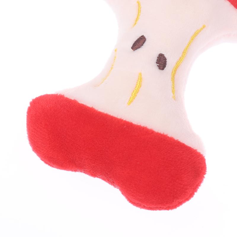 1Pc Plush Cartoon Bone Key Chain For Women Cool Cute Creative Funny Apple Core Fashion Pendant Key Ring Accessories Gift