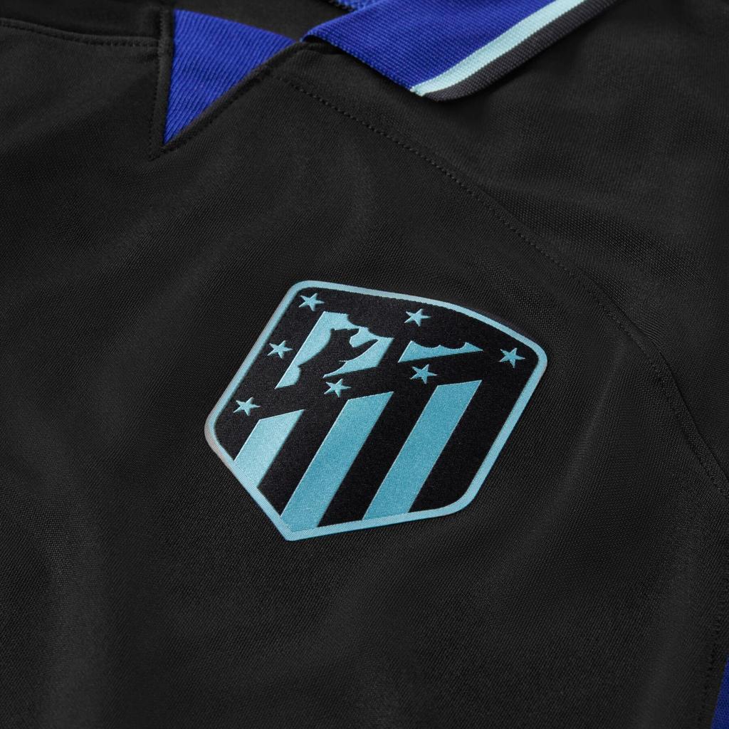 Nike Atlético Madrid Stadium Series Jsy Fashion Comfortable Versatile Short Sleeve Football Shirt Men Tops Black DJ7671-010