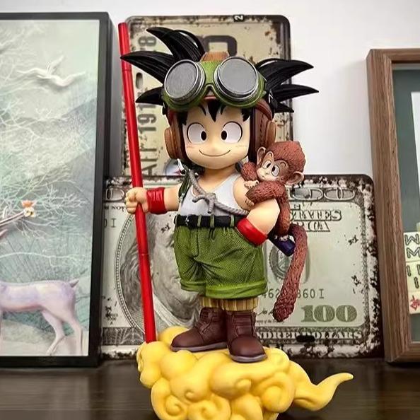 Dragon Ball GK Monkey Goku Figure Title Page Flight Suit Original Color Version Model Cute Ornament Anime Peripheral