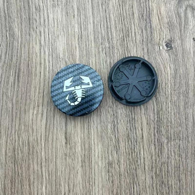 4pcs 50mm Abarth 500 Wheel Center Hub Caps Car Rims Dust Proof Cover Emblem Badge for Fiat Palio Stilo Bravo Perla Puntosiena
