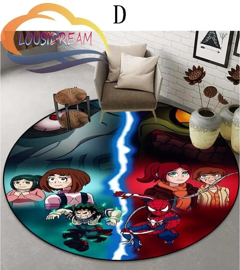 Cartoon My Hero Academia patternCarpet Round Carpet Home Decor Anti-slip  Area Rug {Customize Your Picture}