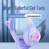 Luminous Cat Ear Bluetooth Headphones - Cute, Long Battery, Heavy Bass