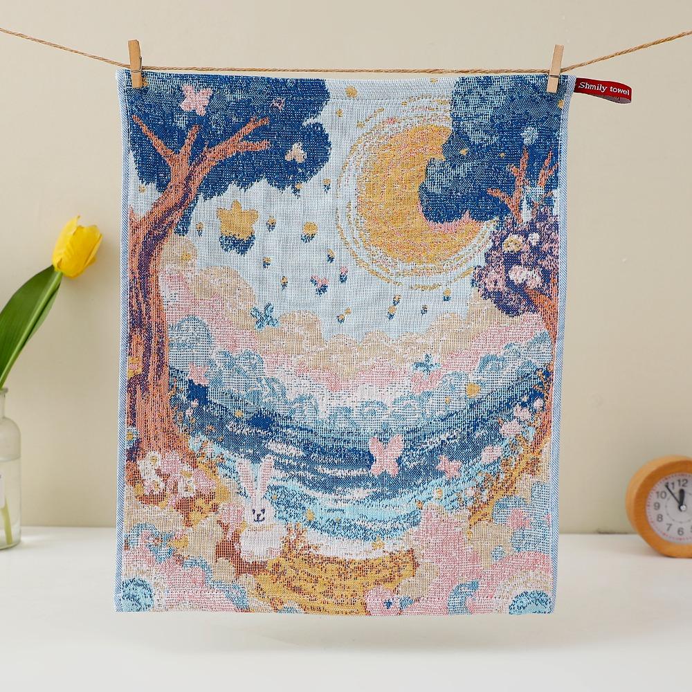 High Quality 34x40cm Large Hand Towel Quick Dry 4 Layer Cotton Gauze Kitchen Towel Decorative Tea Towel Home Restaurant