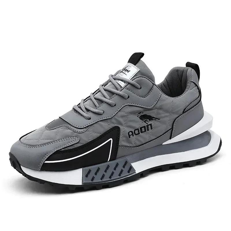 Scarpe da Ginnastica Sportive da Esterno Versatili per Uomo, Stagioni Primavera e Autunno, Casual, Corsa, Rialzo Altezza, Suola Spessa, Resistenti all'Usura