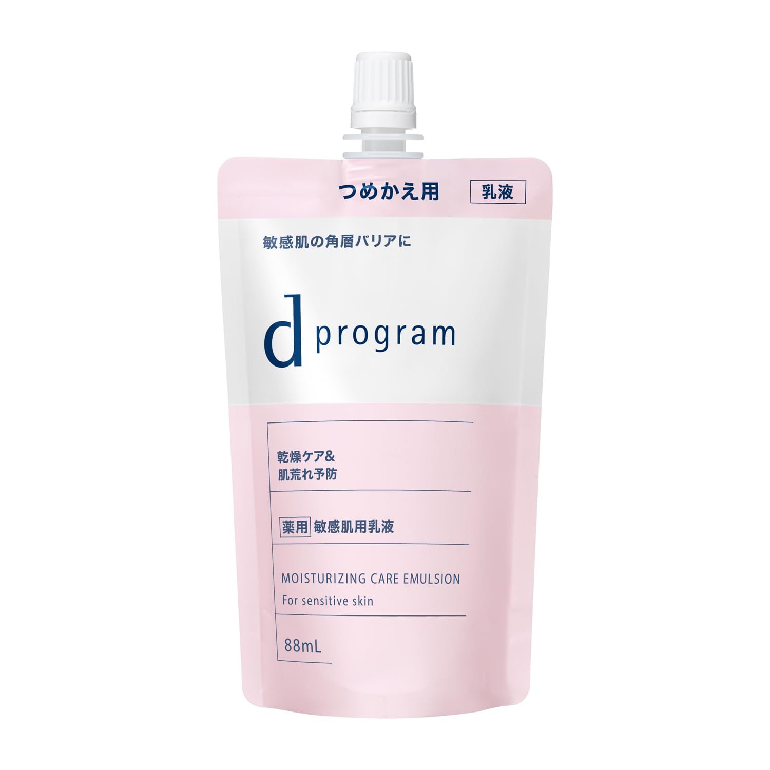 d program Moist Care Emulsion EX 88mL Emulsion type Delicate skin Moisturizing Prevents skin irritation Focuses on beneficial skin bacteria розовый