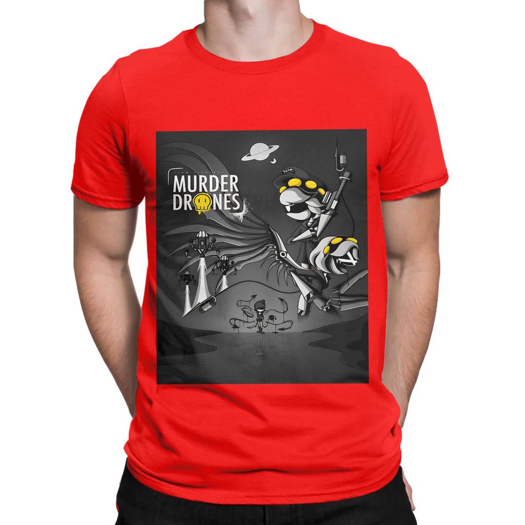 murder drones black Funny 100 Cotton TShirt Murder Drones Tees Tops For Unisex
