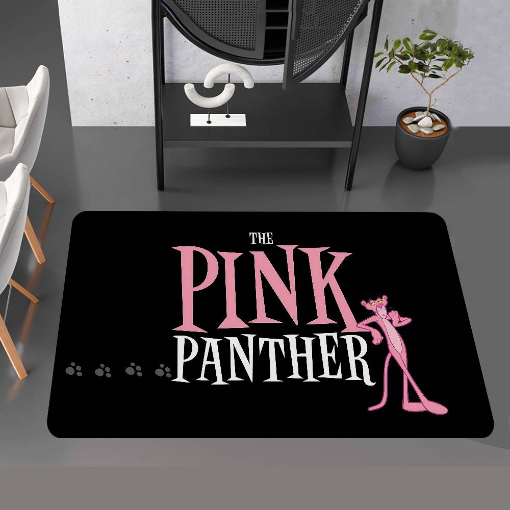 

Animation P-Pink P-Panther Door Mat Washable Non-Slip Living Room Sofa Chairs Area Mat Kitchen Doormat Area Rug 40x60cm