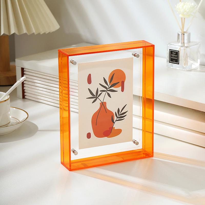 Modern Minimalist Rectangular Acrylic Wall Hanging Display Frame