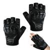 Outdoor Motorcycle Biker Anti-fall Half Finger Gloves Breathable Padded Motorcycle Mitten Anti-Slip Grip For Biking Hiking