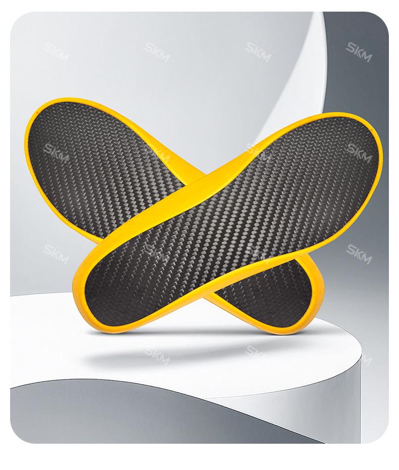 Plantillas para Zapatos de Fibra de Carbono Unisex: Diseño Grueso, Absorbente de Impactos y Elástico para Zapatillas Deportivas, de Fútbol y Baloncesto