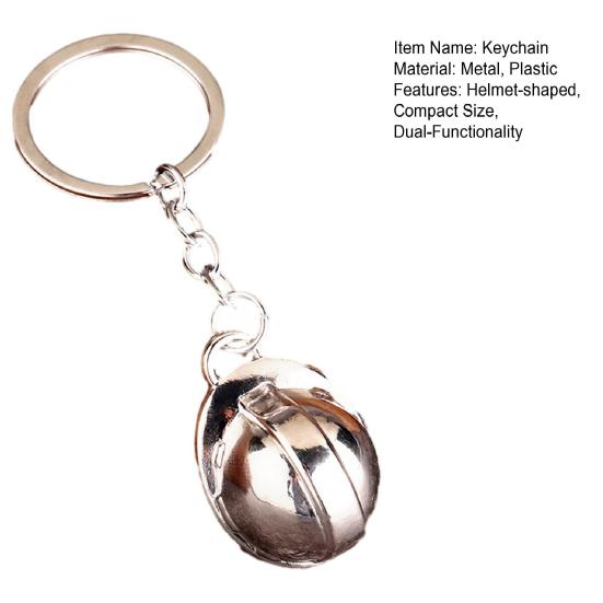 Hard Hat Keychain Portable Mini Helmet Design Bright Color Key Chain Compact Size Key Identifier Backpack Accessory