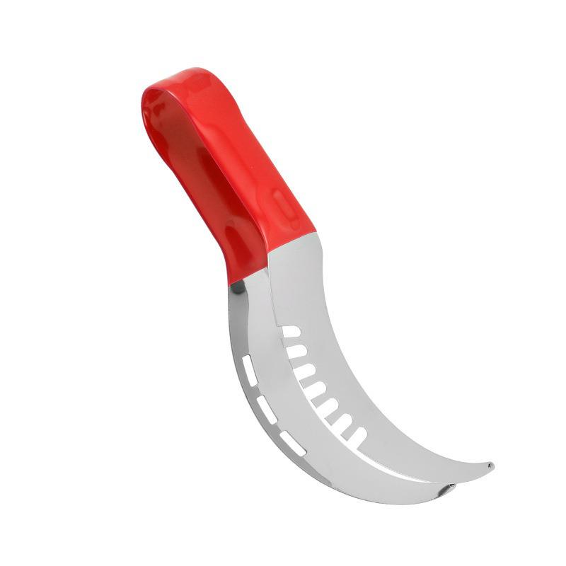 Stainless Steel Double-Headed Fruit Baller & Carving Knife with Watermelon Flesh Remover Spoon