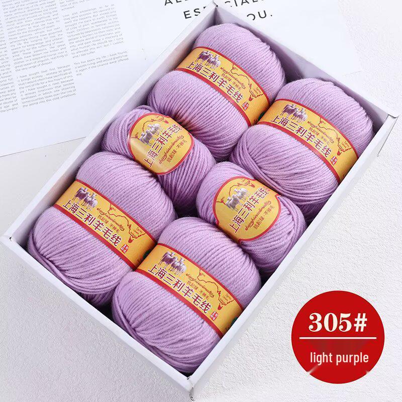 Premium Medium Thick Pure Goat Wool Yarn Balls for Handmade DIY Scarves