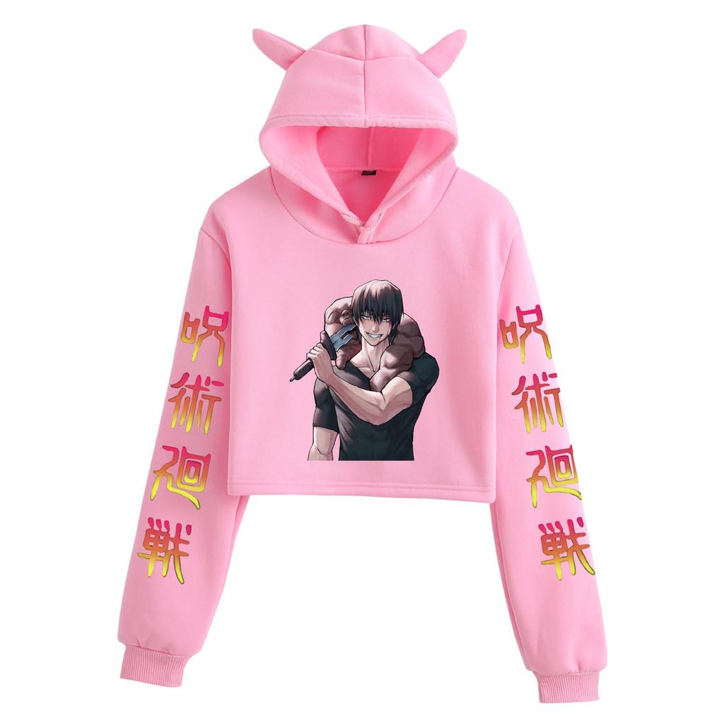 Jujutsu Kaisen Women's Cat Ear Hoodie - Casual and Trendy