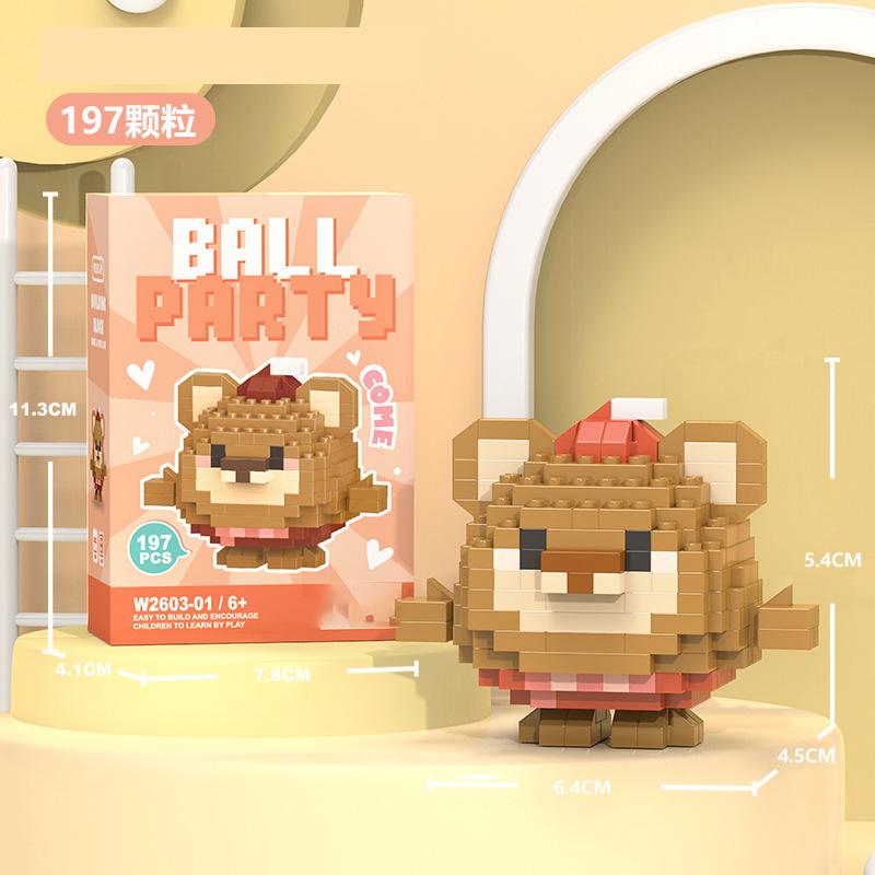 Penguin Constructor Micro Bricks Toys for Children 7 to 10 Year Cat Dog Construction Set for Girl Adults Reindeer Building Block