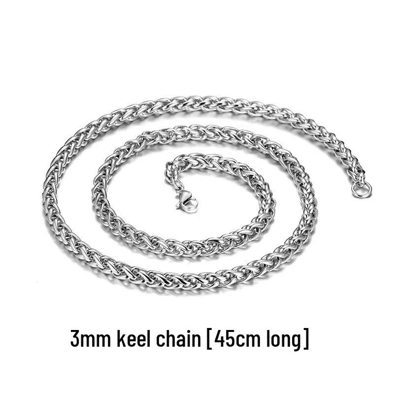 

Чоловічий титановий сталевий ланцюжок - Універсальний хіп-хоп стиль, Елегантний ланцюжок для светра унісекс, Модний аксесуар-намисто