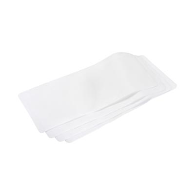 4 Pezzi Toppe Termoadesive per Riparazione Abbigliamento Toppe per Riparazione Tessuto Tessuto da Cucire a Caldo Bianco