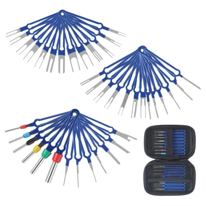 Essential Car Terminal Release Tool Kit, Electrical Wiring Pin Remover Suitable for Vehicle Maintenance Home Garage Use