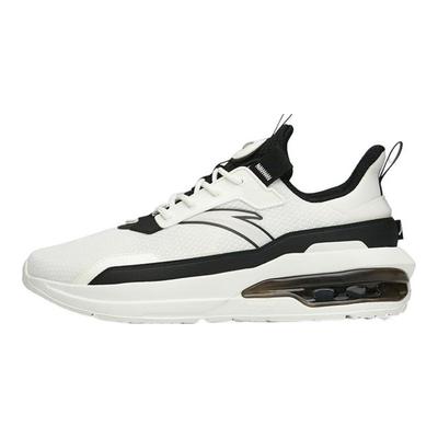 Fabric Synthetic Leather Cushioning Breathable Sports Casual Shoes Men Sneakers White Black Silver 912228877-3