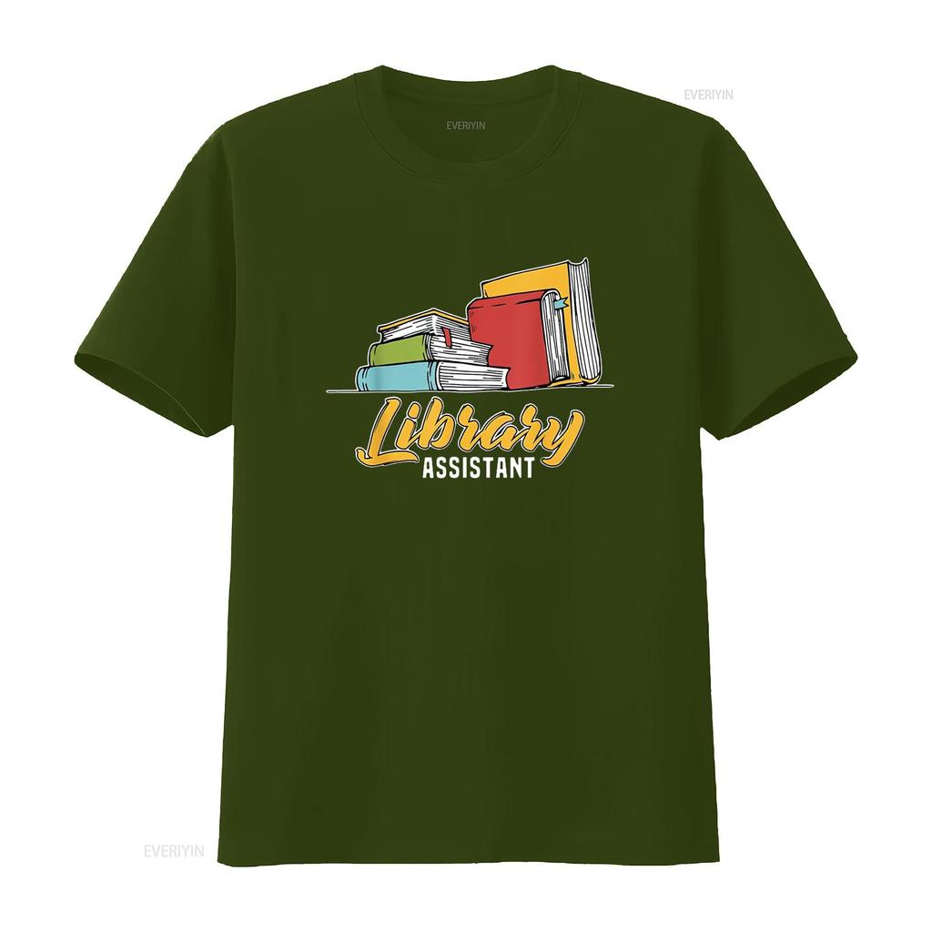 Bibliotheksassistent Buchleser Literatur Sommer Essential Damen T-Shirt Bequem und Stilvoll vintage Gewaschen Dehnbar