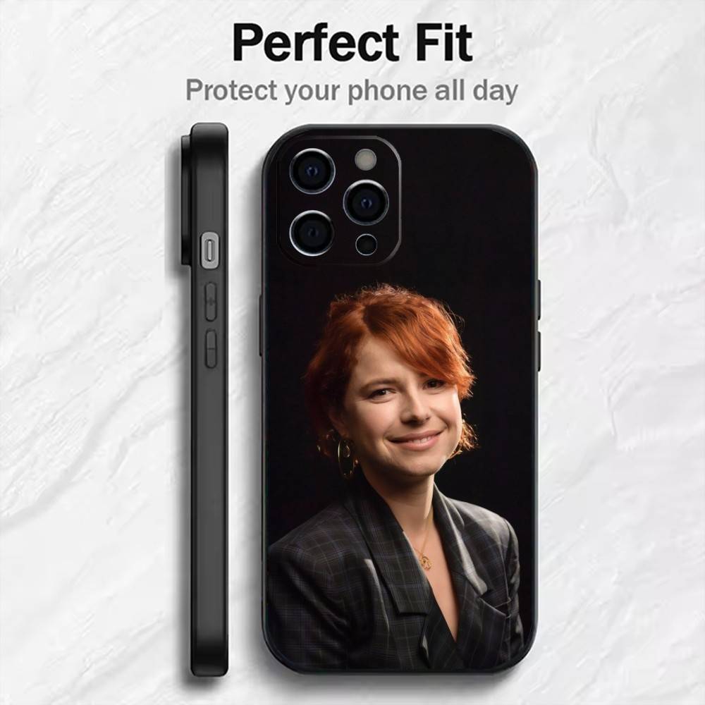 Actor Beatuy-J-Jessie B-Buckley-y Phone Case For iPhone17,16,15,14,13,12 Plus,Max Soft Silicone Black Cover