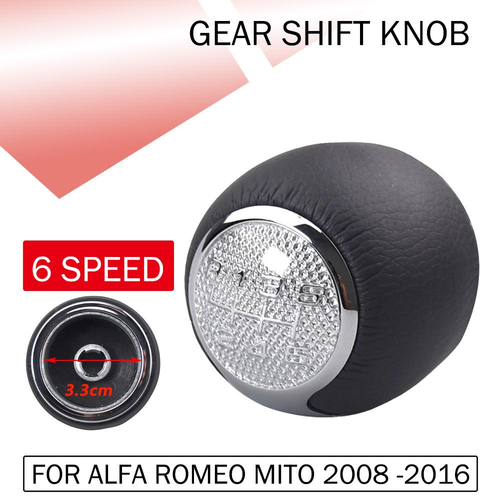 5/6 Speed Car Gear Shift Knob Lever Head Fit for Alfa Romeo Mito 2008 2009 2010 2011 2012 2013 2014 2015 2016 46313439