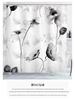 Aquarell Duschvorhang, Digitaldruck, Polyester, Wasserdicht & Schimmelresistent, mit reinen Kupfer-Ösen.