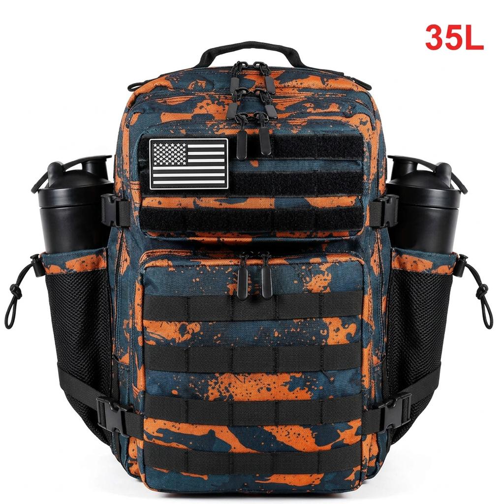35L Tactical Backpack for Women Men Molle Outdoor Travel Camping Hiking Bag Sports Weekend Athlete Gym Rucksack Dual Cup Holders
