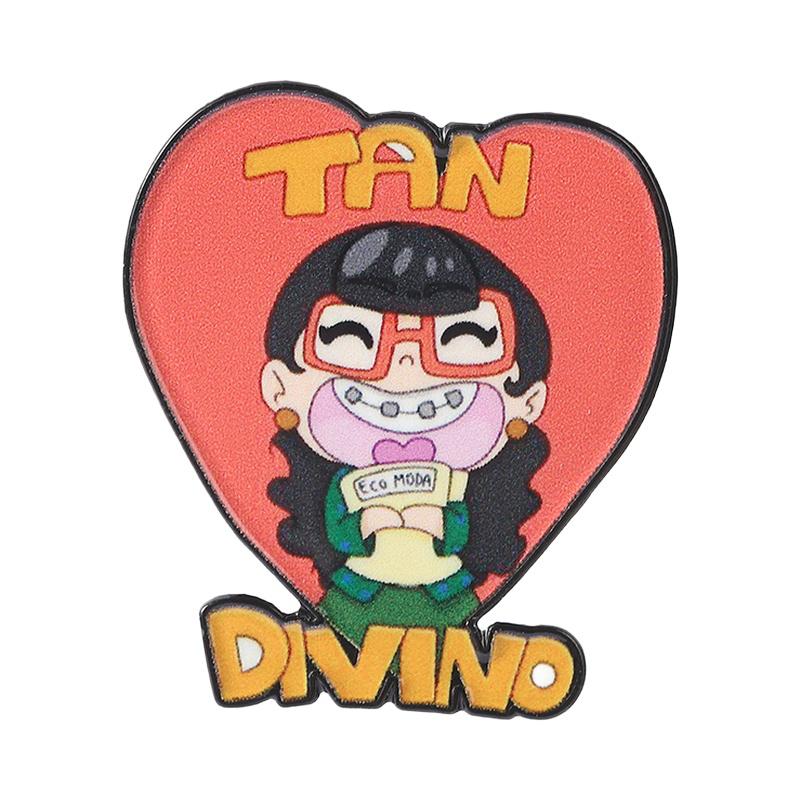

Ugly Betty Comedy TV Series Enamel Pin Cartoon Character Girl Spanish Tan Divino Brooch Lapel Badge Funny Friends Jewelry Gift