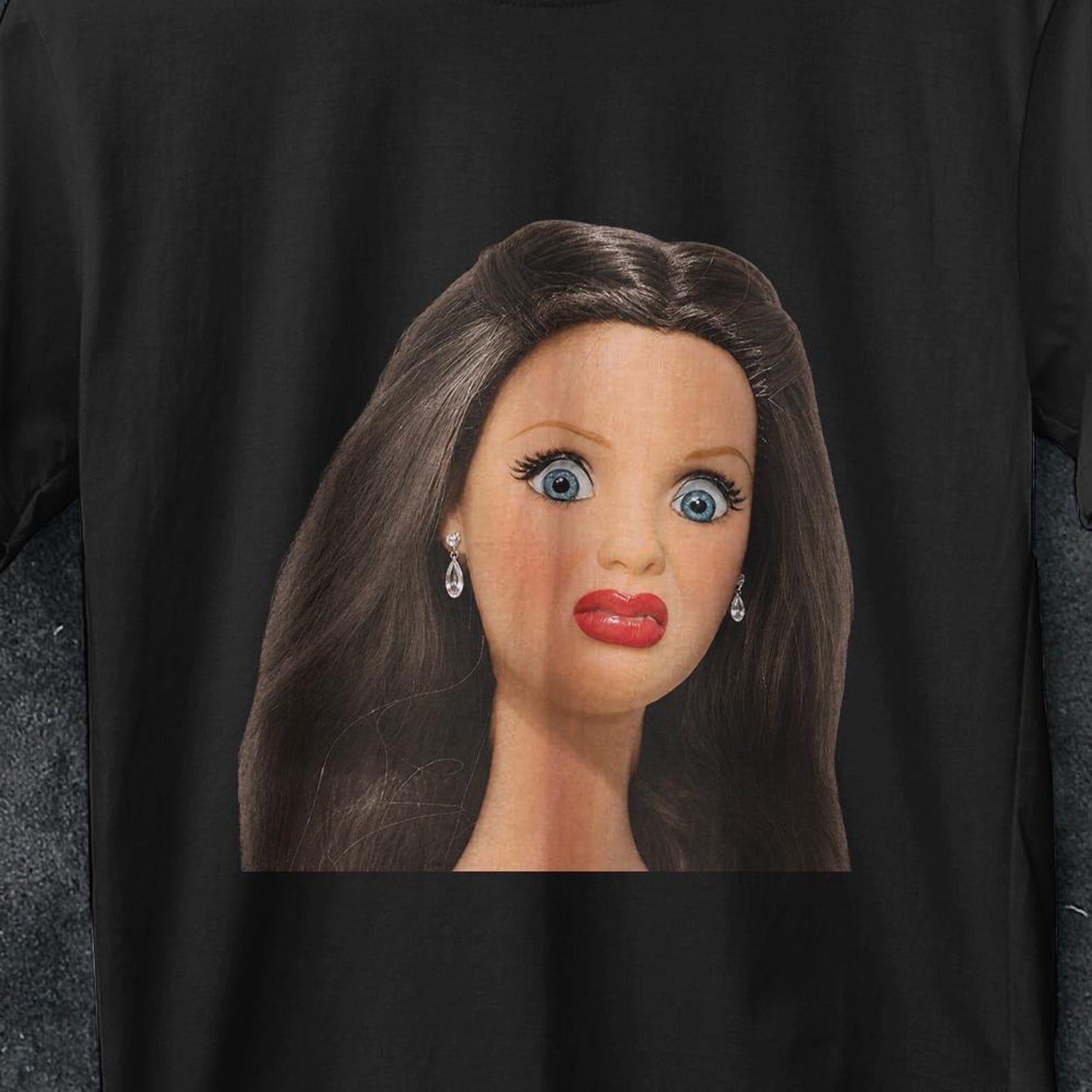 Face meme shirt, Doll Face Meme Shirt, Offensive Weird T-Shirt, Funny Gag Gift, Disgusted Doll Shirt, Gen Z Meme Tees, Shocked Doll shirt XL