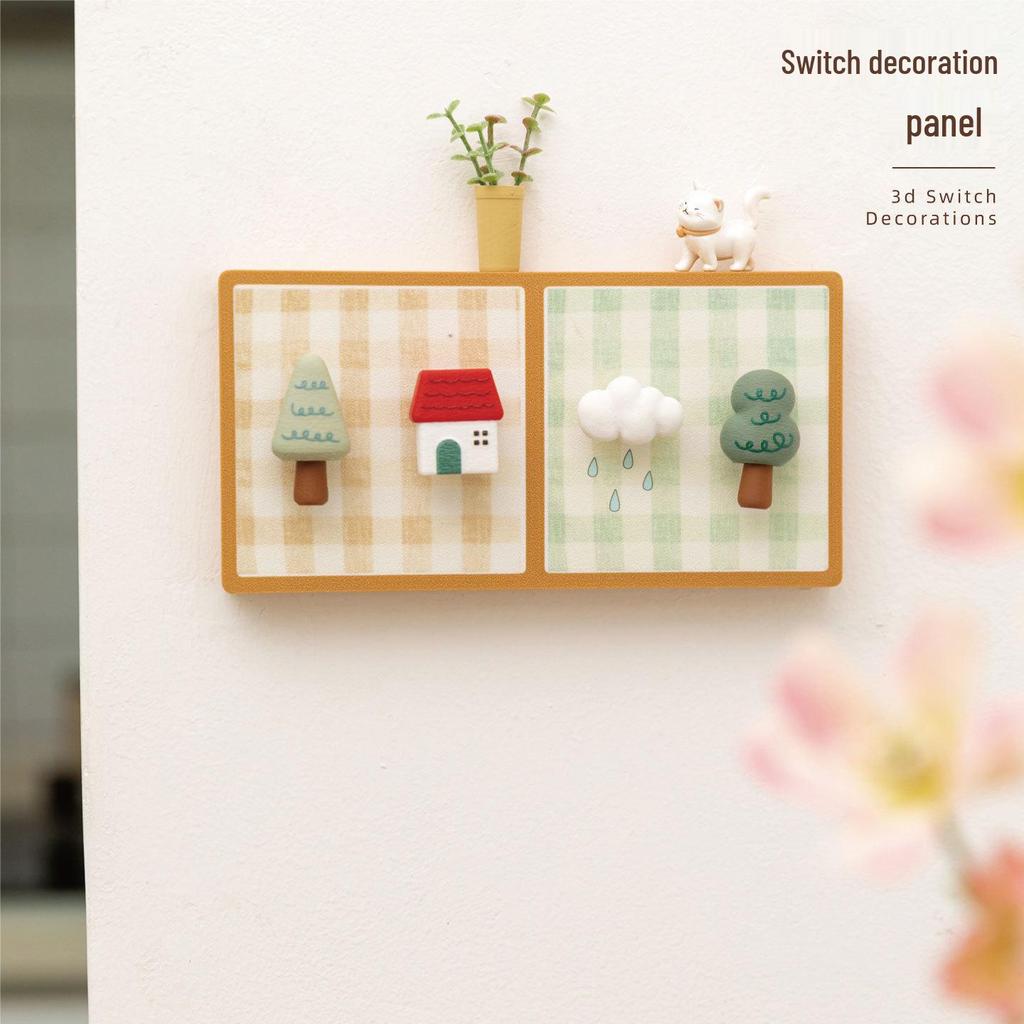 Ying Cute Light Switch & Socket Cover for Kids' Room - Decorative Wall Protector