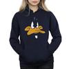 Looney Tunes Womens/Ladies Daffy Duck Big Face Hoodie