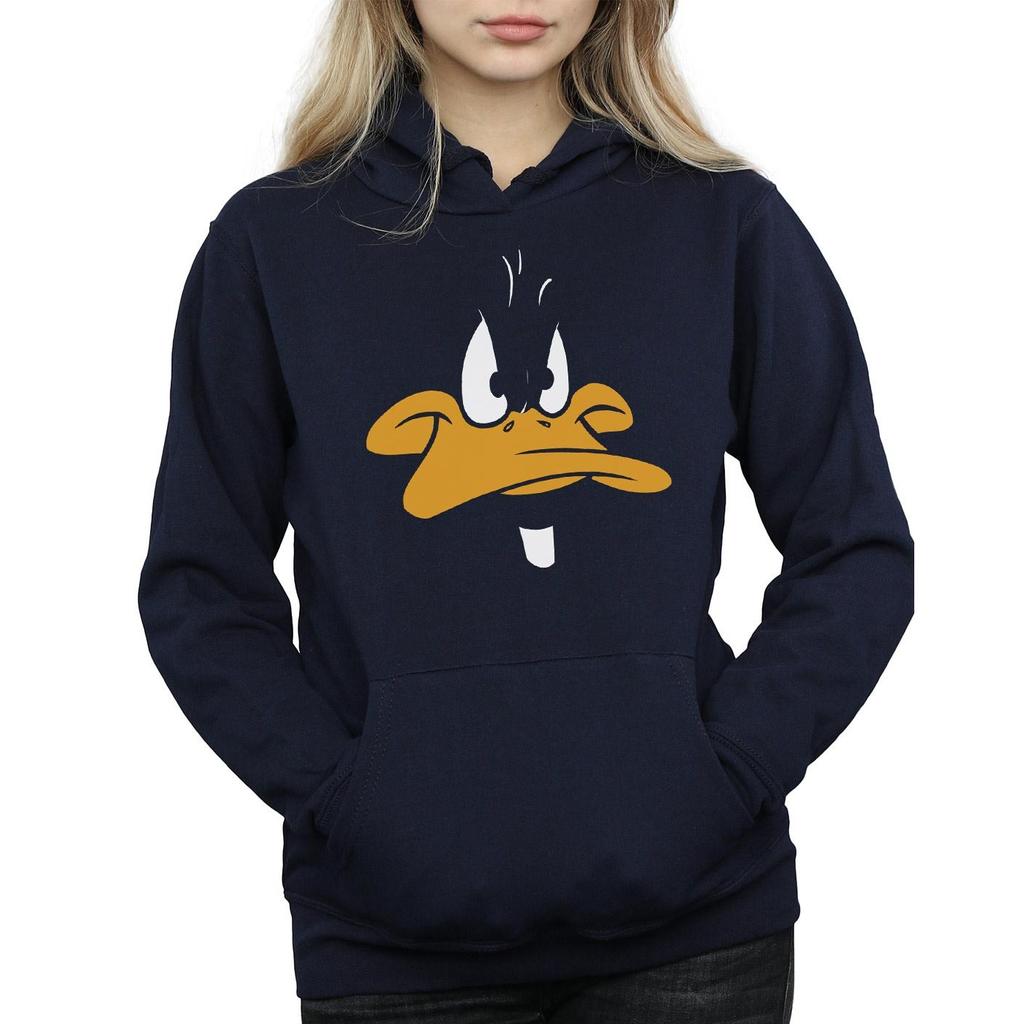 Looney Tunes Womens/Ladies Daffy Duck Big Face Hoodie