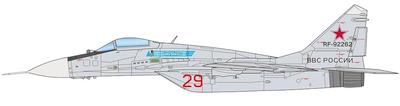 PLATZ Fulcrum C Top Gun με Μεταλλικό Πιτό Πλαστικό Μοντέλο 1/72 MiG-29 (9.13) Σωλήνας, AE-52 (Αεροπλάνο)