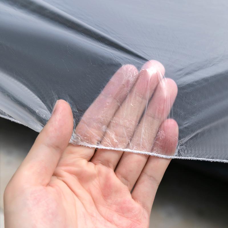Priehľadný jednorazový priehľadný kryt na oblečenie do auta Prachotesný vodeodolný odolný voči prachu z farby plastová PE fólia vodeodolný kryt na auto