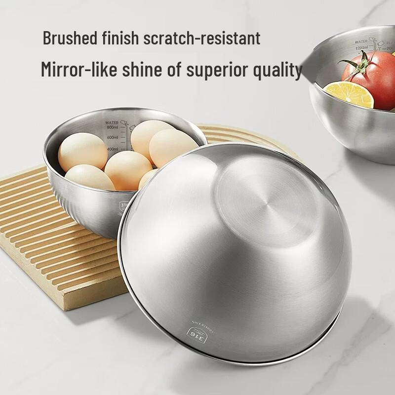 COOKER KING 316 Stainless Steel Multi-Purpose Mixing Bowl