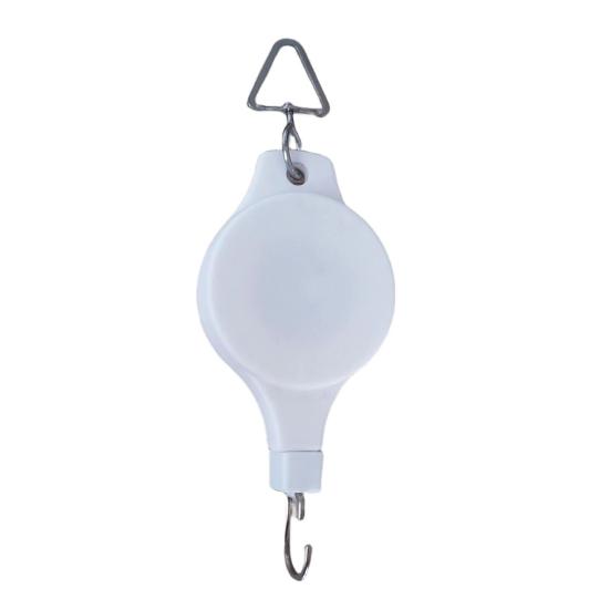 

Retractable Plant Hanger Adjustable Plant Pulley Heavy Duty Plant Pot Hanger for Garden Patio Balcony Planters Bird Feeders Indoor Outdoor білий