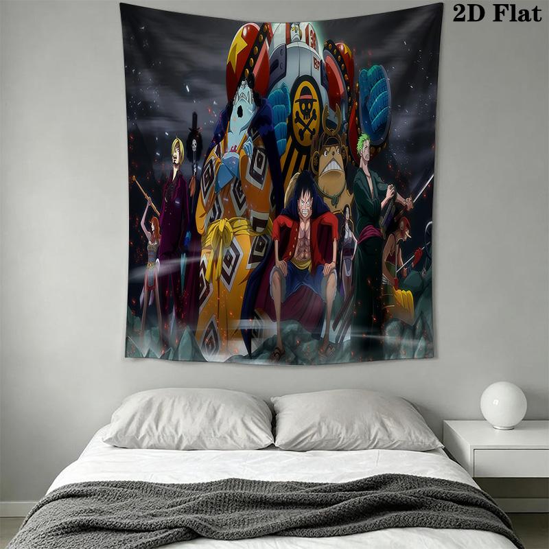 One Piece Tapestry Wall Tapestry Background Cloth Fashion Print Home Decor Soft Wall Covering Decoration