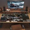 The Rookie Custom Name Large Size Mouse Pad Large Gaming Table Cushion Non-slip Laptop Tablet Big Mousepad XXL Mat Mini PC Playmat With Lock edge