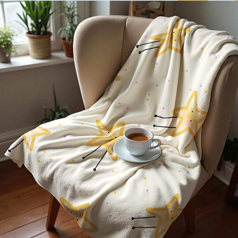Doodle Strawberry Cartoon Anime Print Flannel Blanket Soft Warm Throw for Kids Bedroom Sofa Christmas Office Car