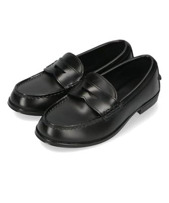 Oriental Traffic R-1020 Women's Rain Loafers, Waterproof and Water-Repellent, Flat, Comfortable for Walking, Commuting, and School, Black, Size 25.0 C