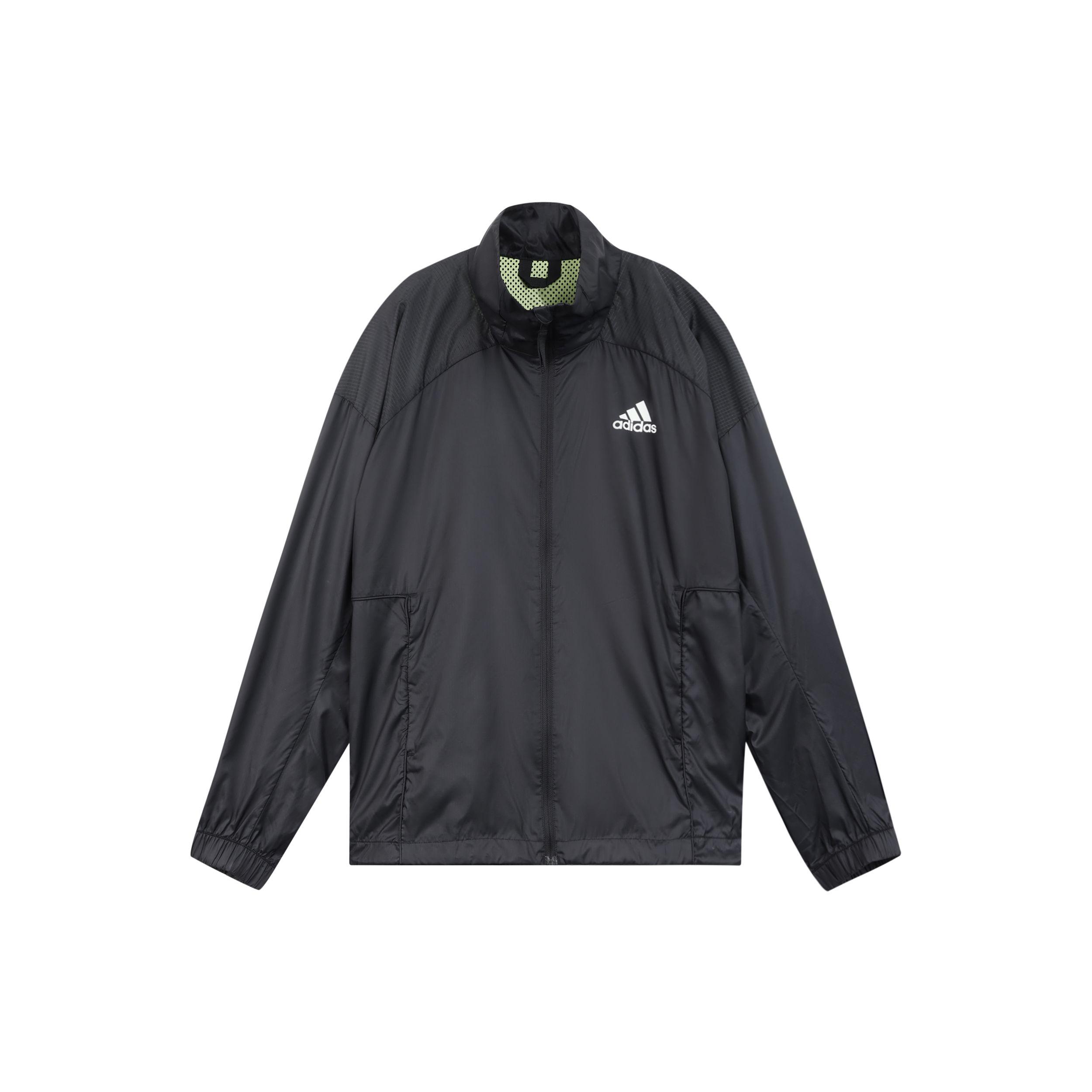 

Adidas Повседневная спортивная однотонная куртка на молнии Мужская куртка черная H65738 S