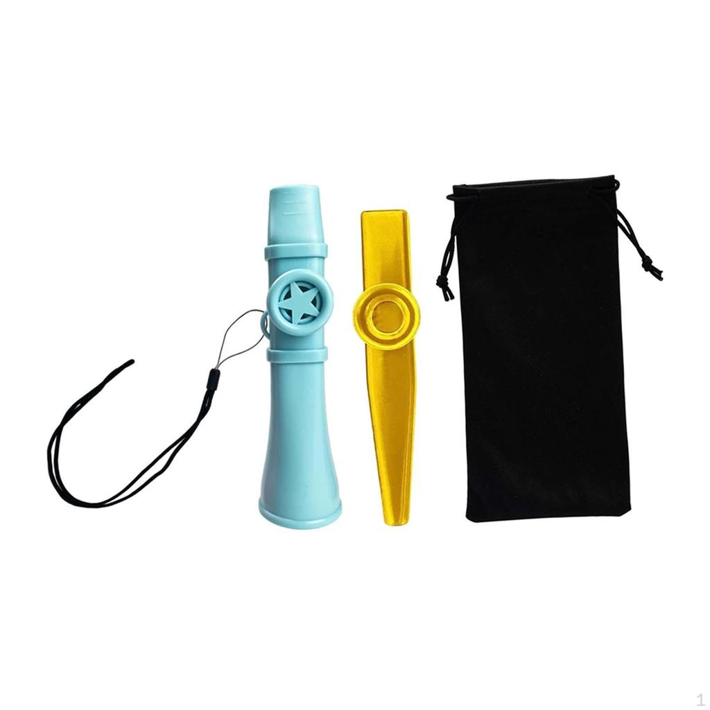 2 Stück Kazoo Mundharmonika Einzigartig Einfach zu spielen Gute Musikinstrumente Spielzeug für Keyboard Klavier Gitarre