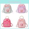 Adorable Girls Cartoon Backpack With Large Capacity And Breathable Straps For Kindergarten