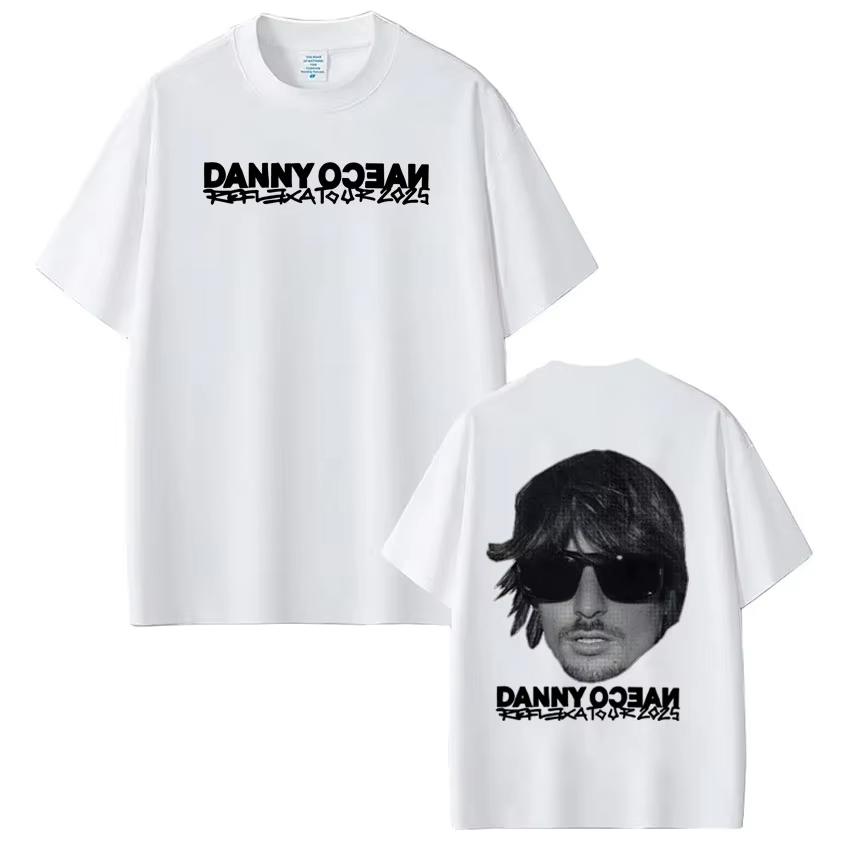 Rapper Danny Ocean Tour 2026 Vintage Graphic T Shirt Mens Women Summer Hip Hop Tshirt Cotton Casual Gothic Punk Tshirts