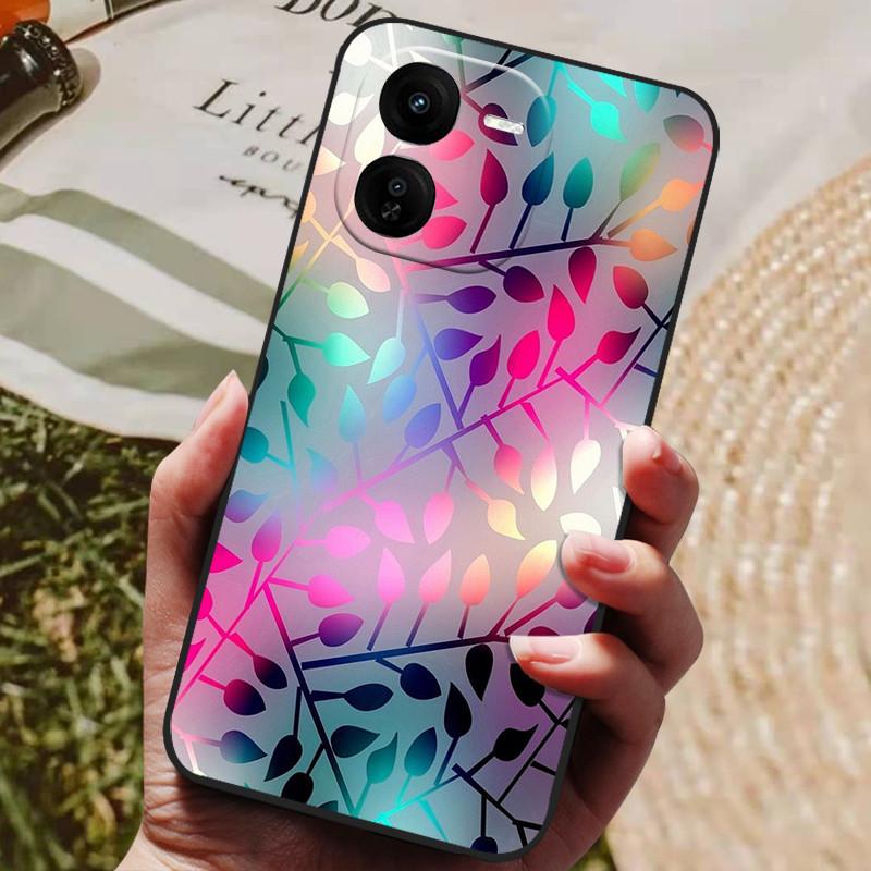 For VIVO IQOOZ9X IQOO Z9 Turbo Z9X Z9Turbo 5G Luxury Painted Phone Silicon Back Cover IQOO Z9X Cases Protective Shell Capas